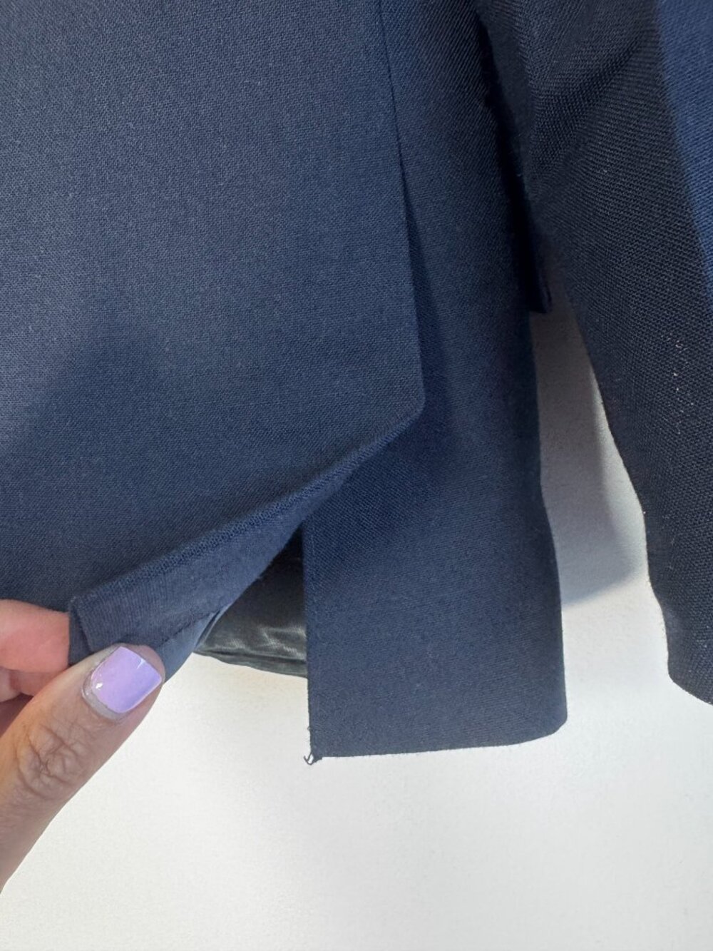 RJ Classics Essentials JR Navy Tailored Preppy Equestrian Show Coat - Youth 8R - Picture 4 of 8
